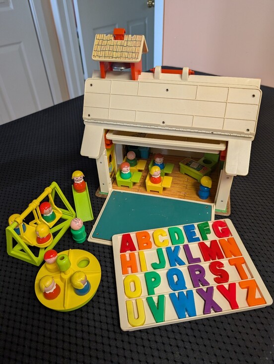 Fisher-Price Other - Vintage Fisher-Price Play Family School Little People #923, 1971